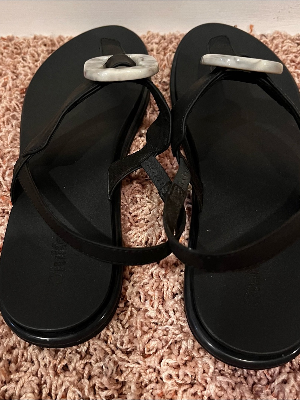 OluKai La'i T-Bar Sandals Black Comfort Slingback Women's Size 9 - Picture 3 of 5